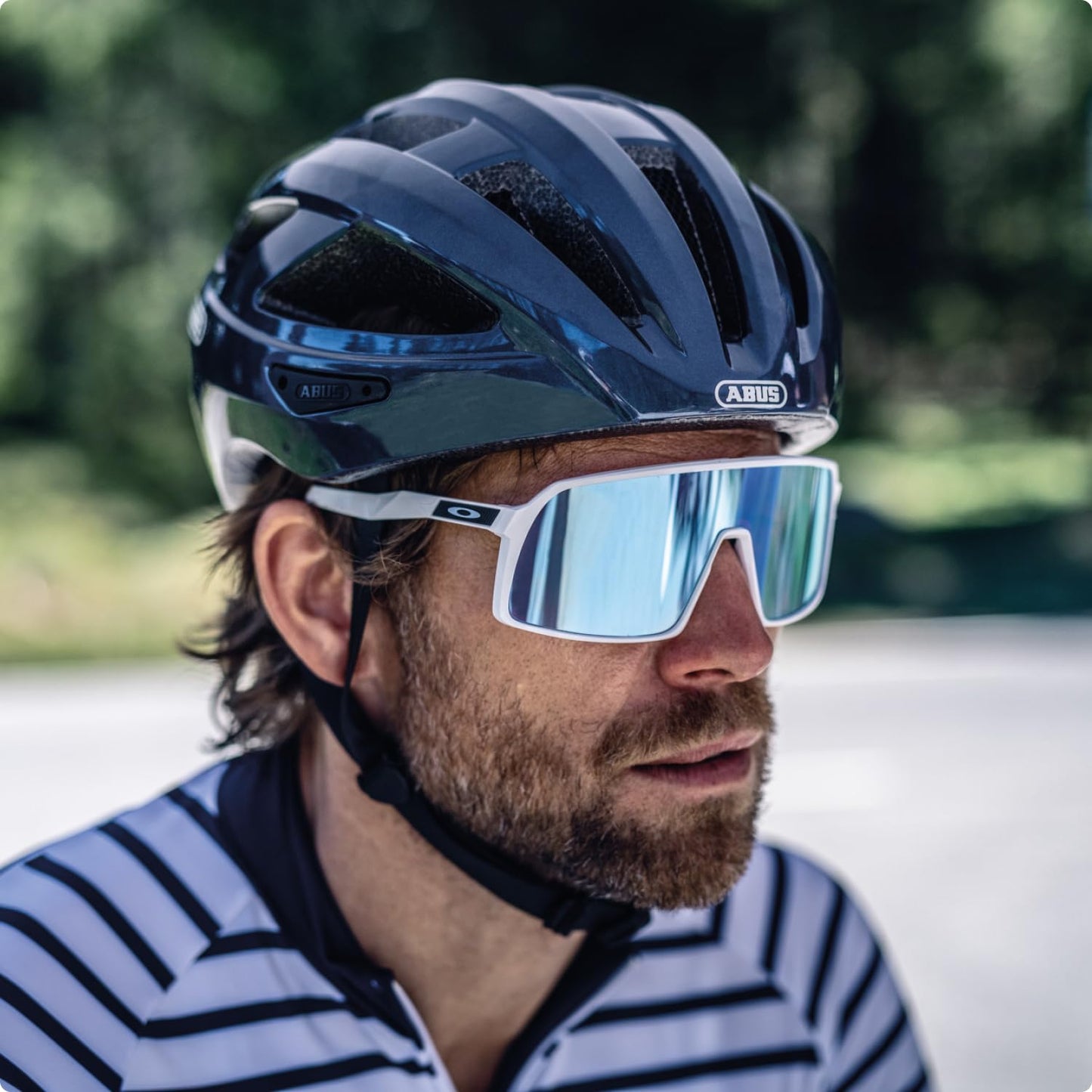 ABUS 67325 Bicycle Helmet, Blue (Midnight Blue), S (51-55 cm)