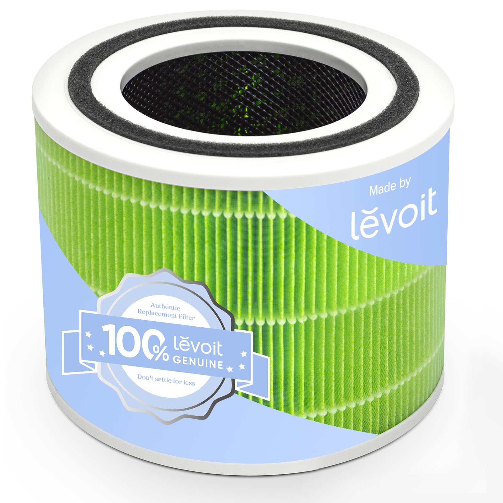 Filtru de schimb LEVOIT împotriva mucegaiului și bacteriilor pentru Core 300 și Core 300S, filtru HEPA, filtru de carbon activ extrem de eficient și pre-filtru, pentru dormitor, verde