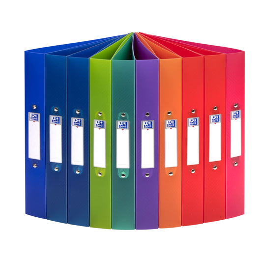 Oxford URBAN ring binder A4, 4 cm spine, translucent, 8 colors, 10 pieces - 400147046
