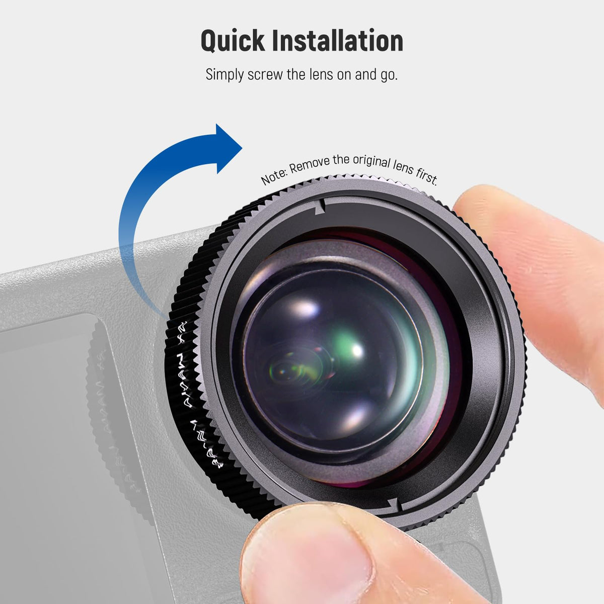 NEEWER Macro Lens compatible with DJI Osmo Nano/Action 5 Pro/Action 4 - 10106190