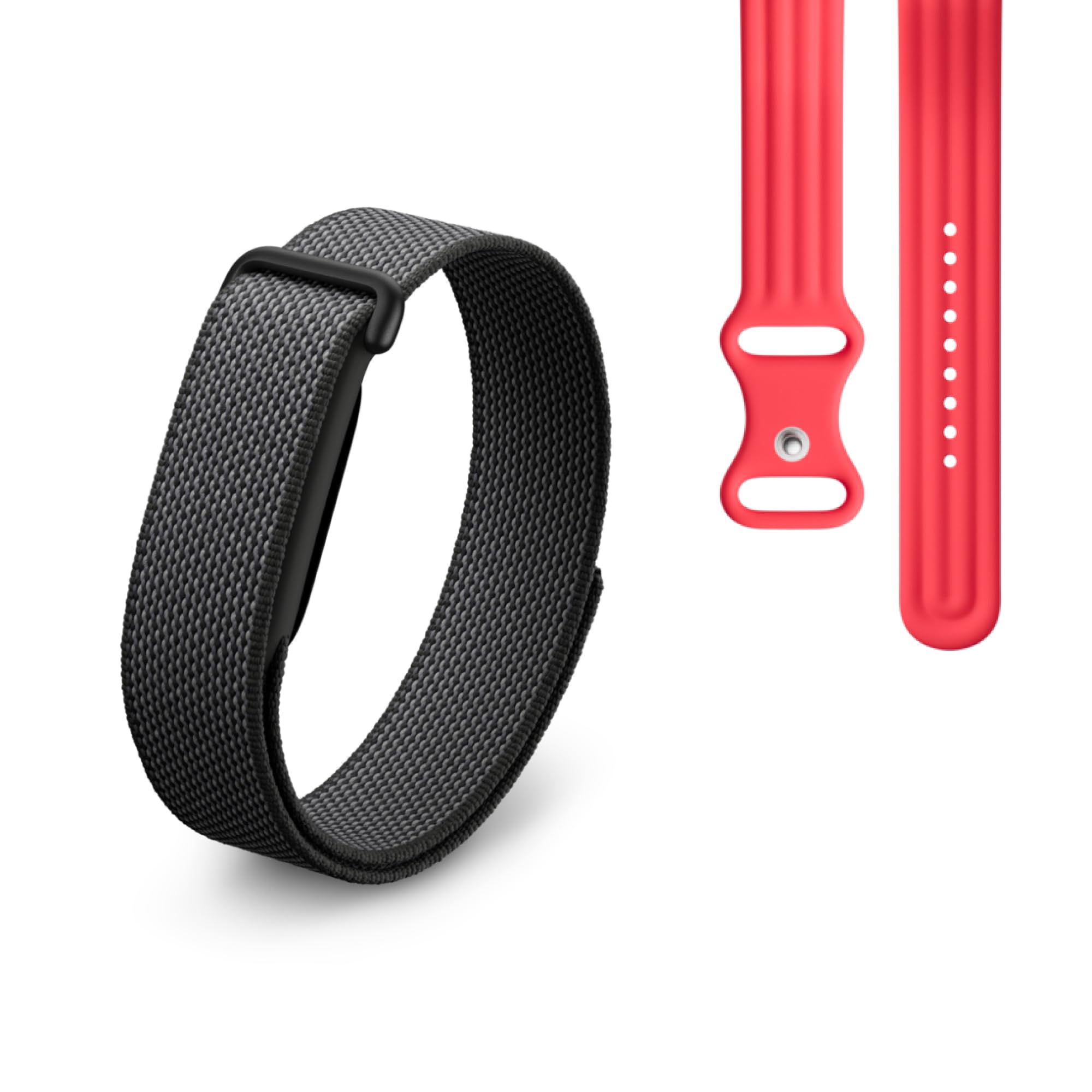 Google Fitbit Air - activity tracker without display with fitness tracking, heart rate measurement - compatible with iOS and Android - Obsidian + sports armband for the Fitbit Air - Berry, L