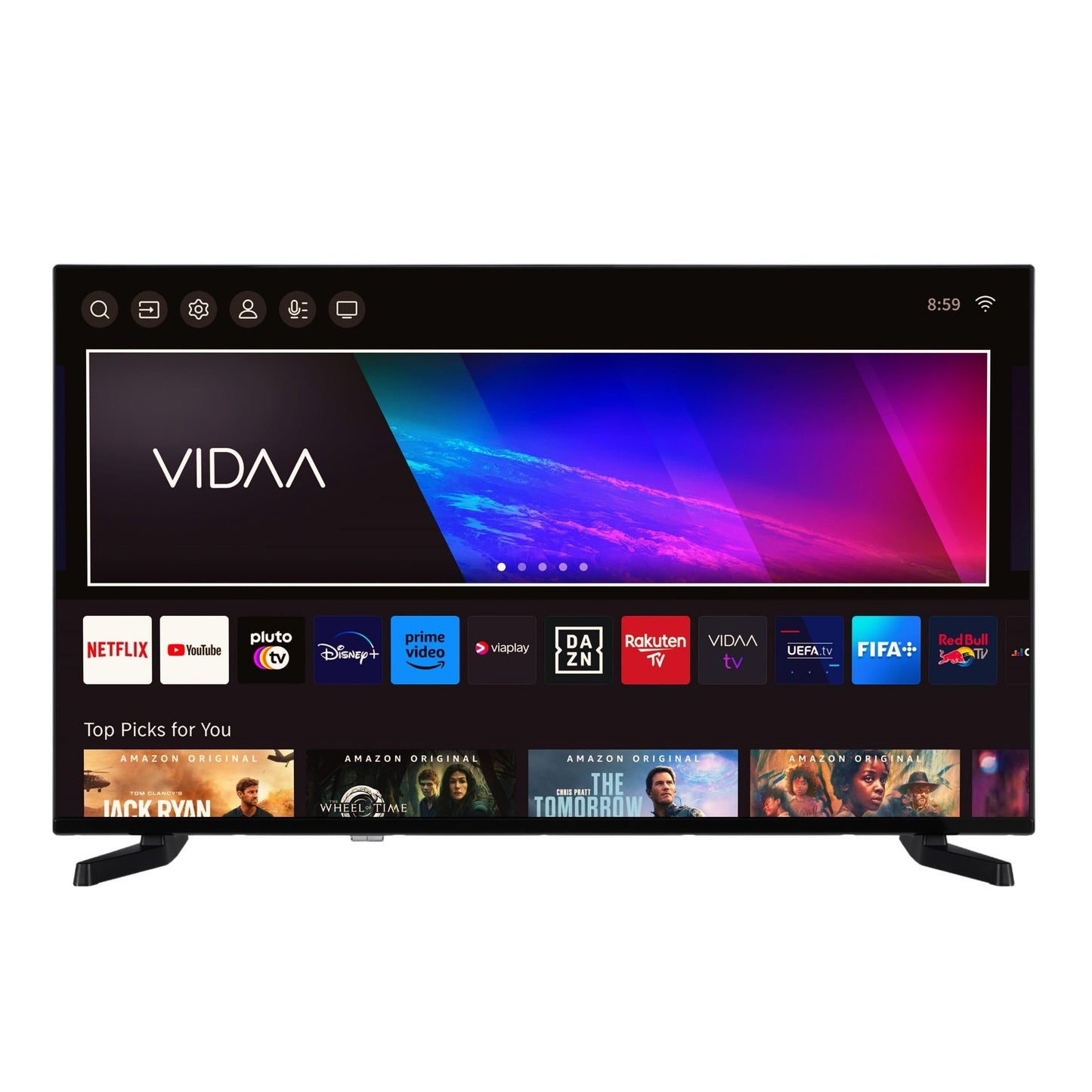 TELEFUNKEN D43U790B2CW43 inch television VIDAA Smart TV, 4K UHD resolution, HDR Dolby Vision, triple tuner, LED TV, black (2026)