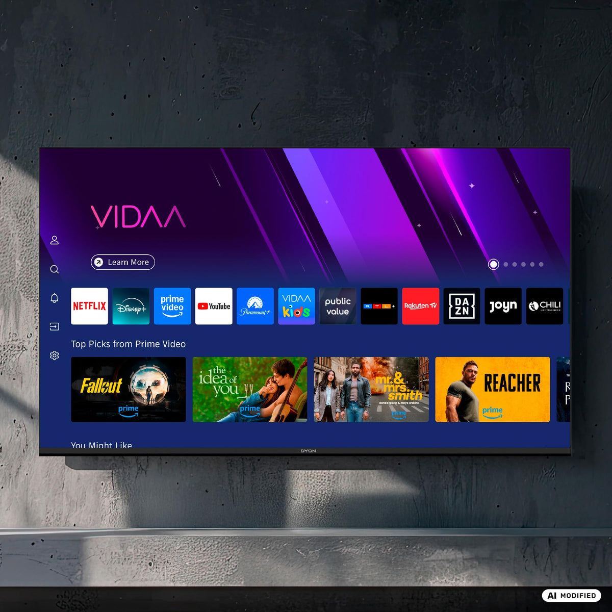 DYON Movie Smart 65 VX 65 Inch 4K UHD Smart TV with HDR10 - D800262