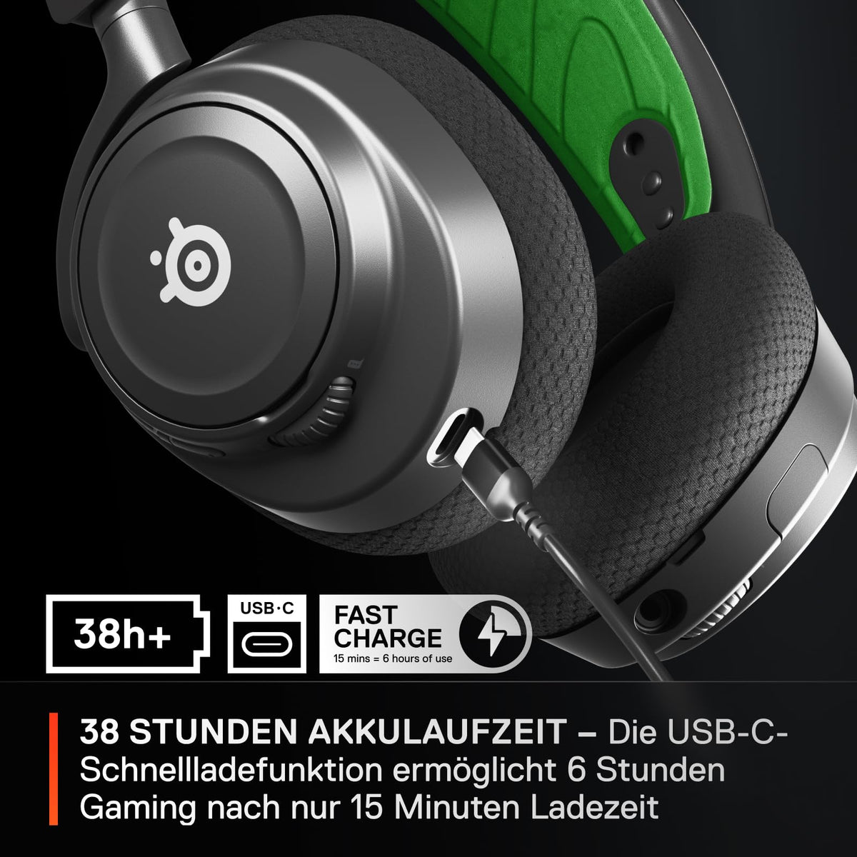 SteelSeries Arctis Nova 7X Wireless - Multi-Platform Gaming Headset for PS5, PC, Mobile - Magnetic Neodymium Drivers - 2.4 GHz + Mixable Bluetooth - 38 Hours Battery Life - ClearCast Gen 2 AI Microphone - 61565