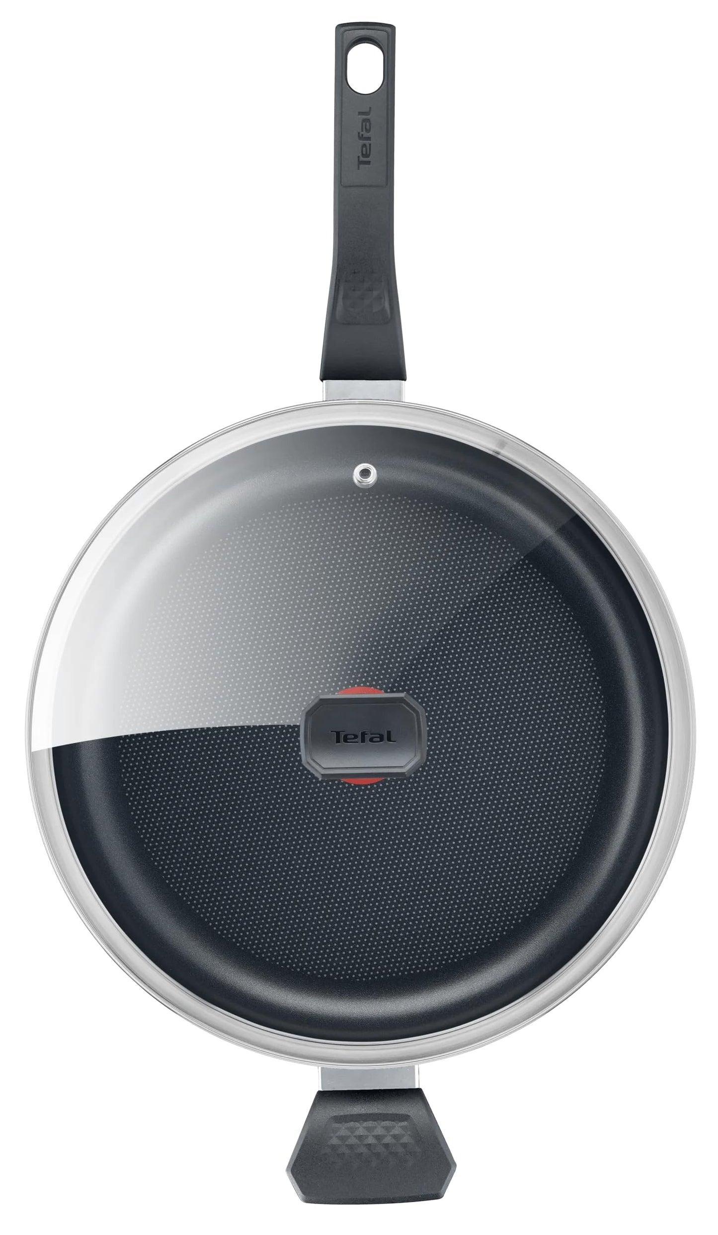 Tefal Easy Cook & Clean sauté pan 28 cm, frying pan with non-stick coating, thermo signal at ideal frying temperature, NOT suitable for induction, easy to clean, Made in France, B5553733