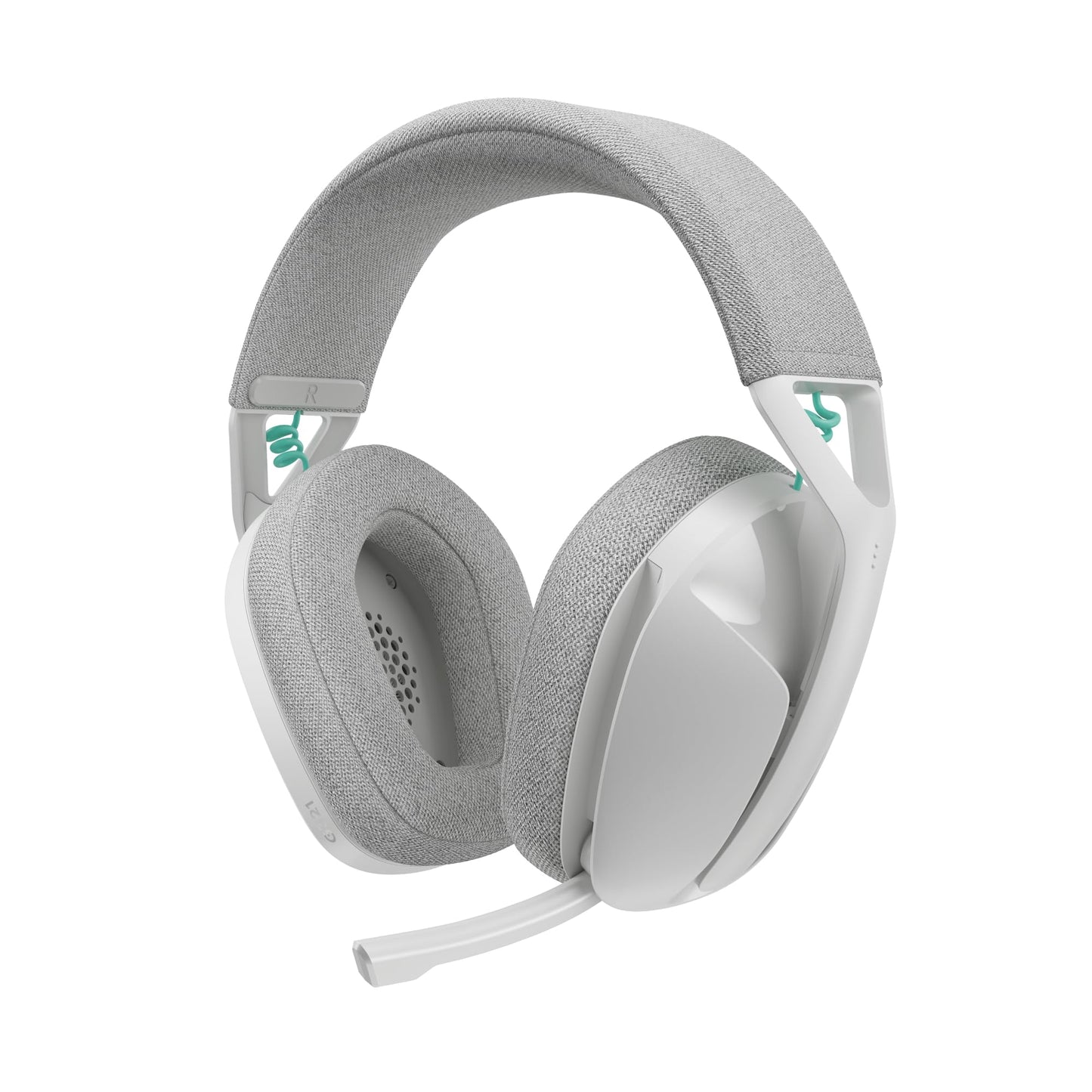 Logitech G G321 Lightspeed Wireless Bluetooth Gaming Headset, Dynamic Comfort and Fit, 16kHz Oscillating Microphone, 20+ Hour Battery Life, PC, PS4, PS5, Nintendo Switch, Mobile Device - White - 981-001569