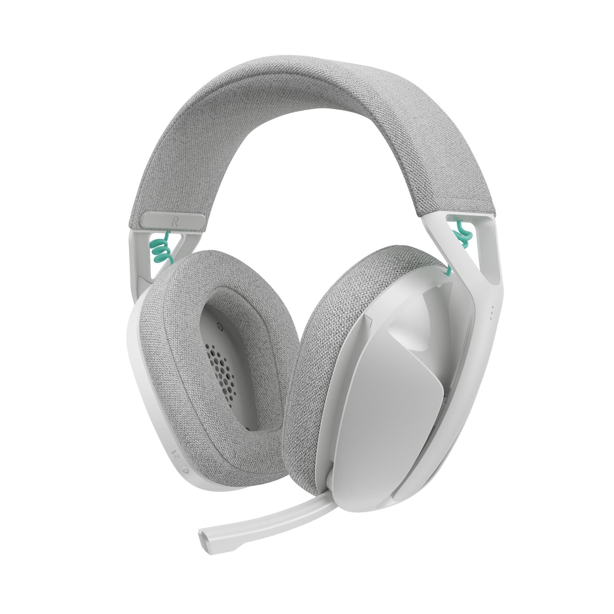 Logitech G G321 Lightspeed Wireless Bluetooth Gaming Headset, Dynamic Comfort and Fit, 16kHz Oscillating Microphone, 20+ Hour Battery Life, PC, PS4, PS5, Nintendo Switch, Mobile Device - White - 981-001569