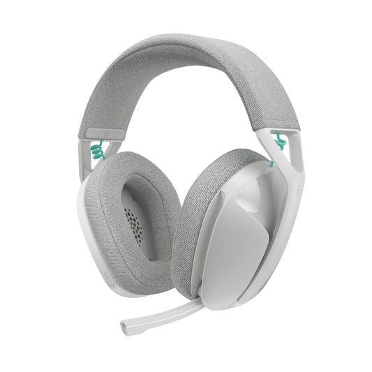 Logitech G G321 Lightspeed Wireless Bluetooth Gaming Headset, Dynamic Comfort and Fit, 16kHz Oscillating Microphone, 20+ Hour Battery Life, PC, PS4, PS5, Nintendo Switch, Mobile Device - White - 981-001569