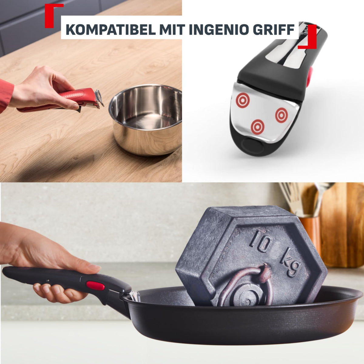 Tefal Ingenio Comfort Max 20-piece Cookware Set, stackable, space-saving - L966KS44