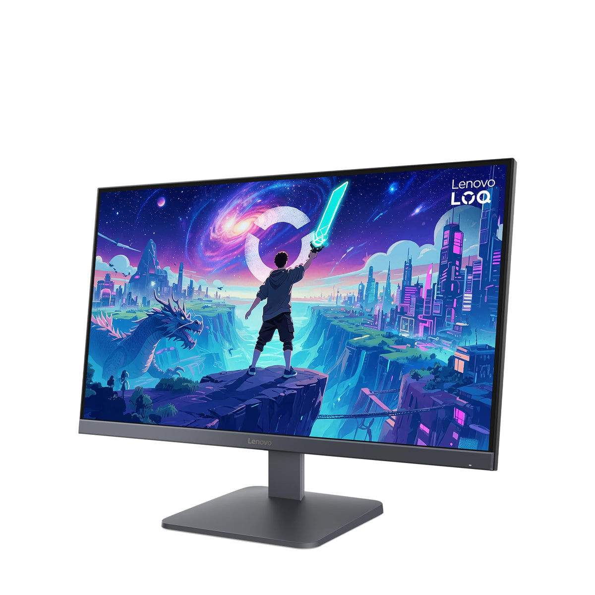 Lenovo LOQ 27-10 | 27'' Full HD Gaming Monitor | 1920 x 1080 | 16:9 | 200 Hz | 0.5ms Response Time | HDMI 2.1 | DisplayPort | 3-Sided Panel | AMD FreeSync Premium | Luna Gray - 68F2GACBEU