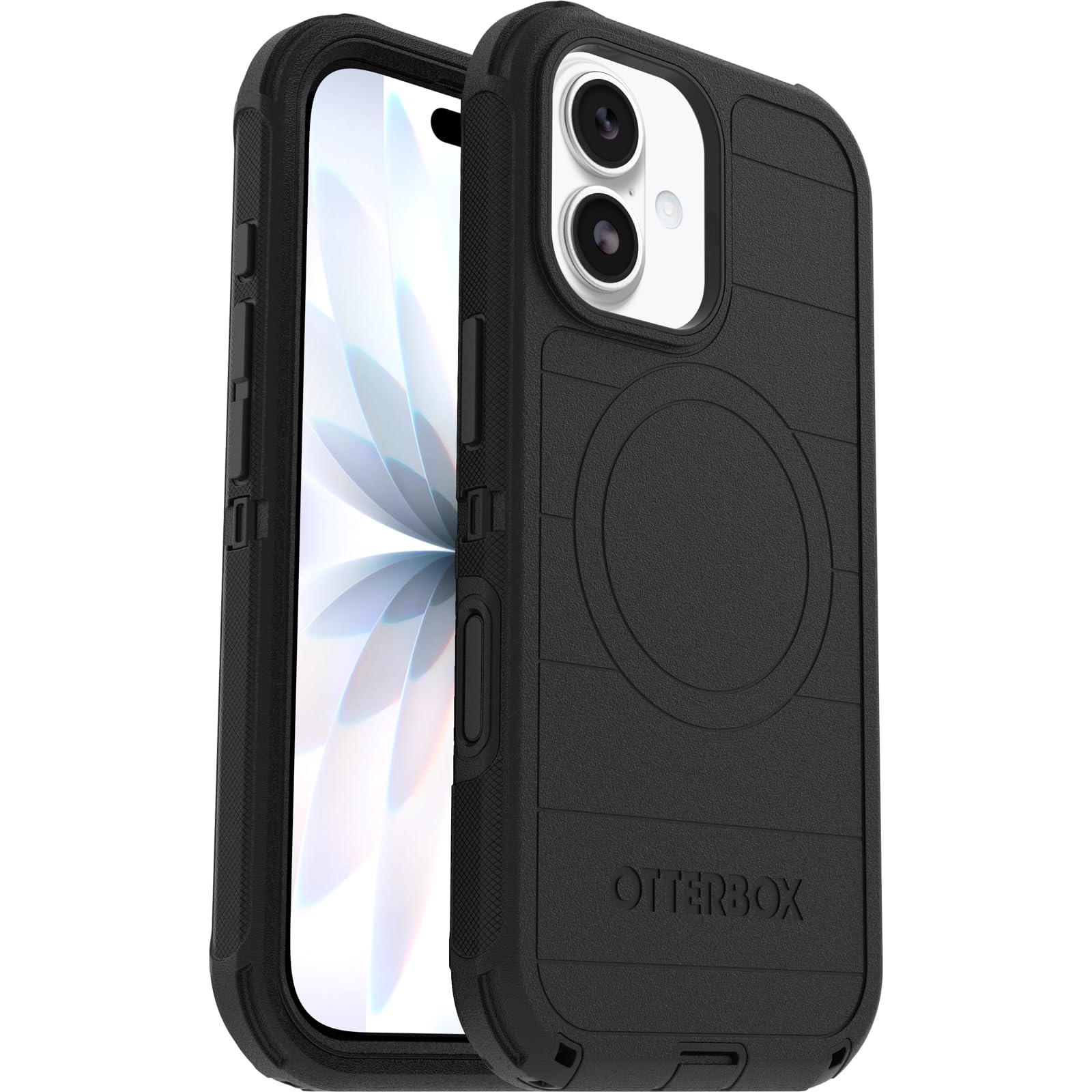 OtterBox Defender Series Pro MagSafe Case for iPhone 17, Shockproof Drop Proof Ultra Heavy Duty Protective Case, 7X Military Grade Tested, Black - 77-98354