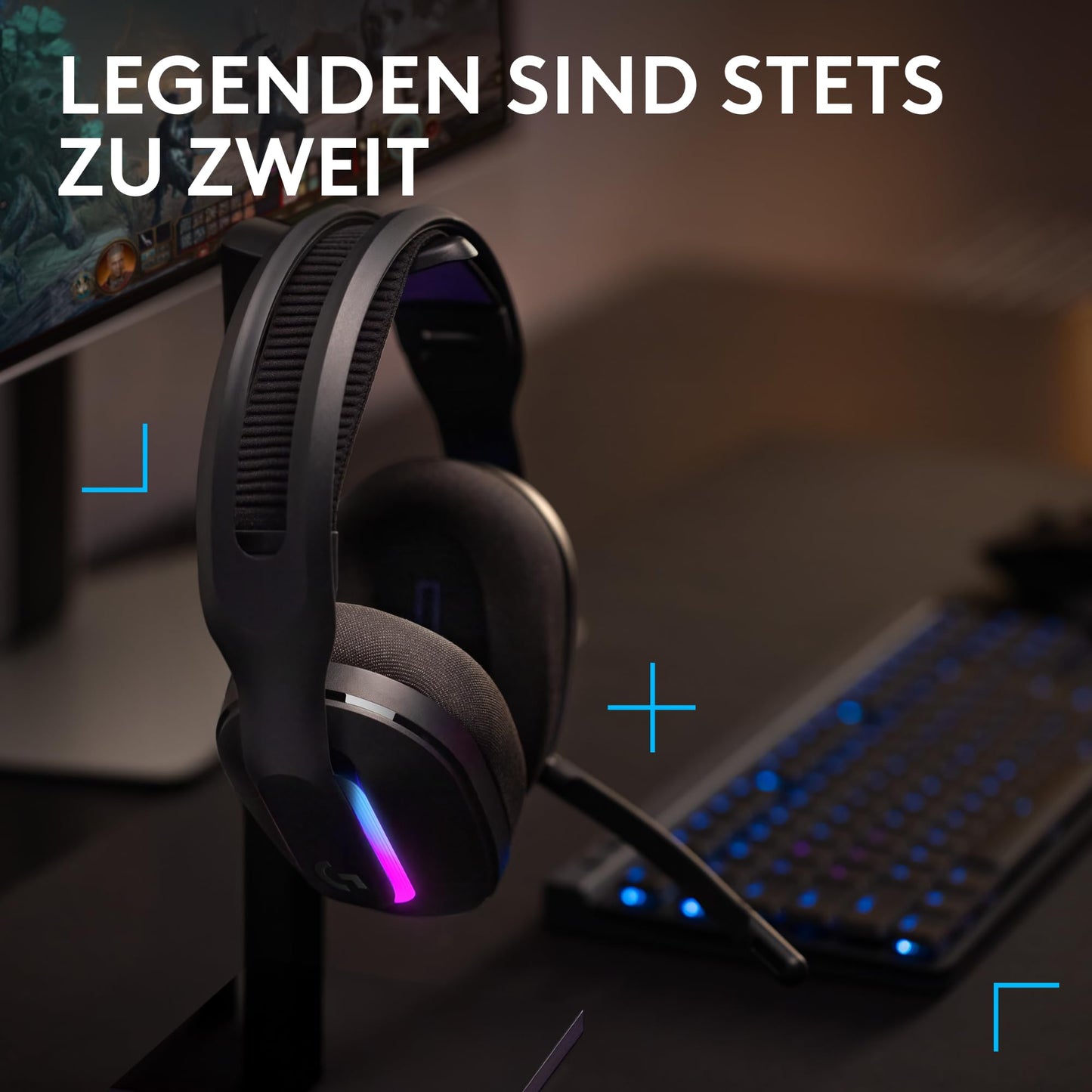 Logitech G522 Lightspeed wireless gaming headset and G515 - 920-012876
