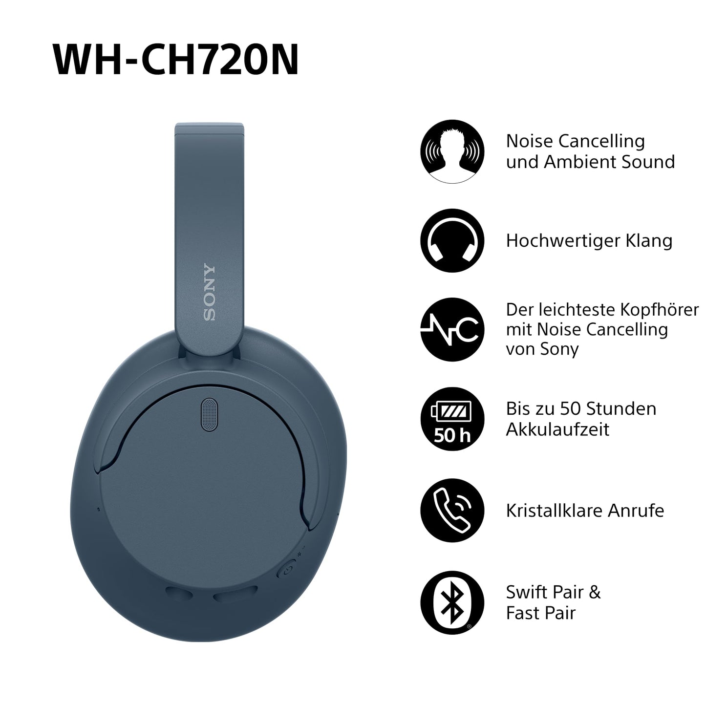 Sony WH-CH720N Blue (WHCH720NL.CE7)