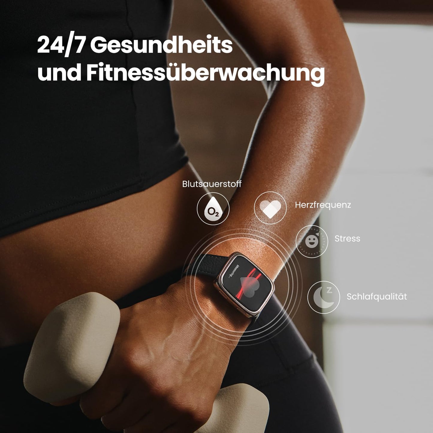 Amazfit Active 2 Smartwatch 43mm 1.75" AMOLED display, offline maps with GPS, 10 days battery, 160+ sports modes, waterproof, heart rate & sleep tracker for Android & iPhone, black leather strap