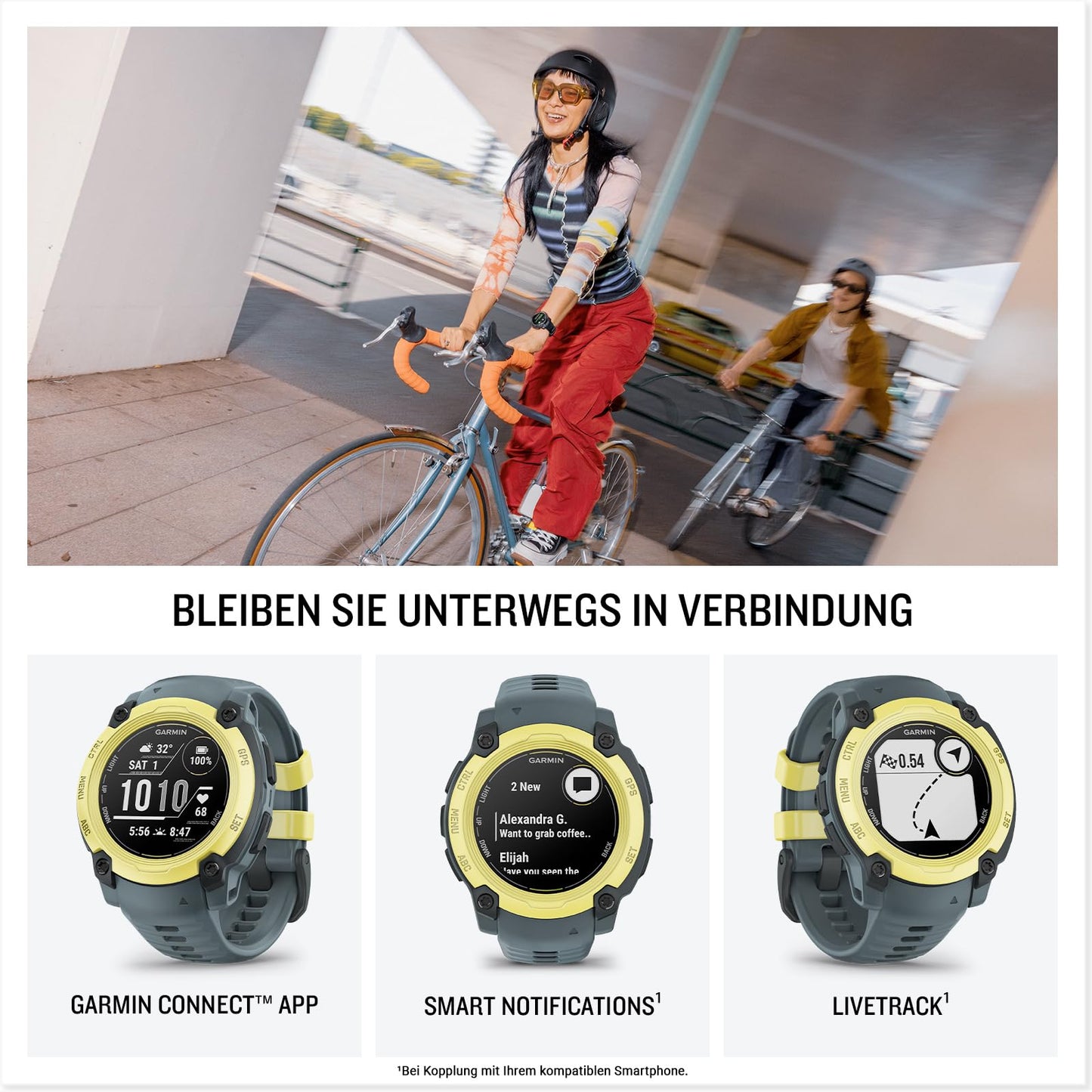 Garmin Instinct E 40mm – GPS multisport smartwatch, 0.86" display, up to 14 days battery life, 60+ sports apps, coach, multi-satellite reception, notifications - 010-02932-01