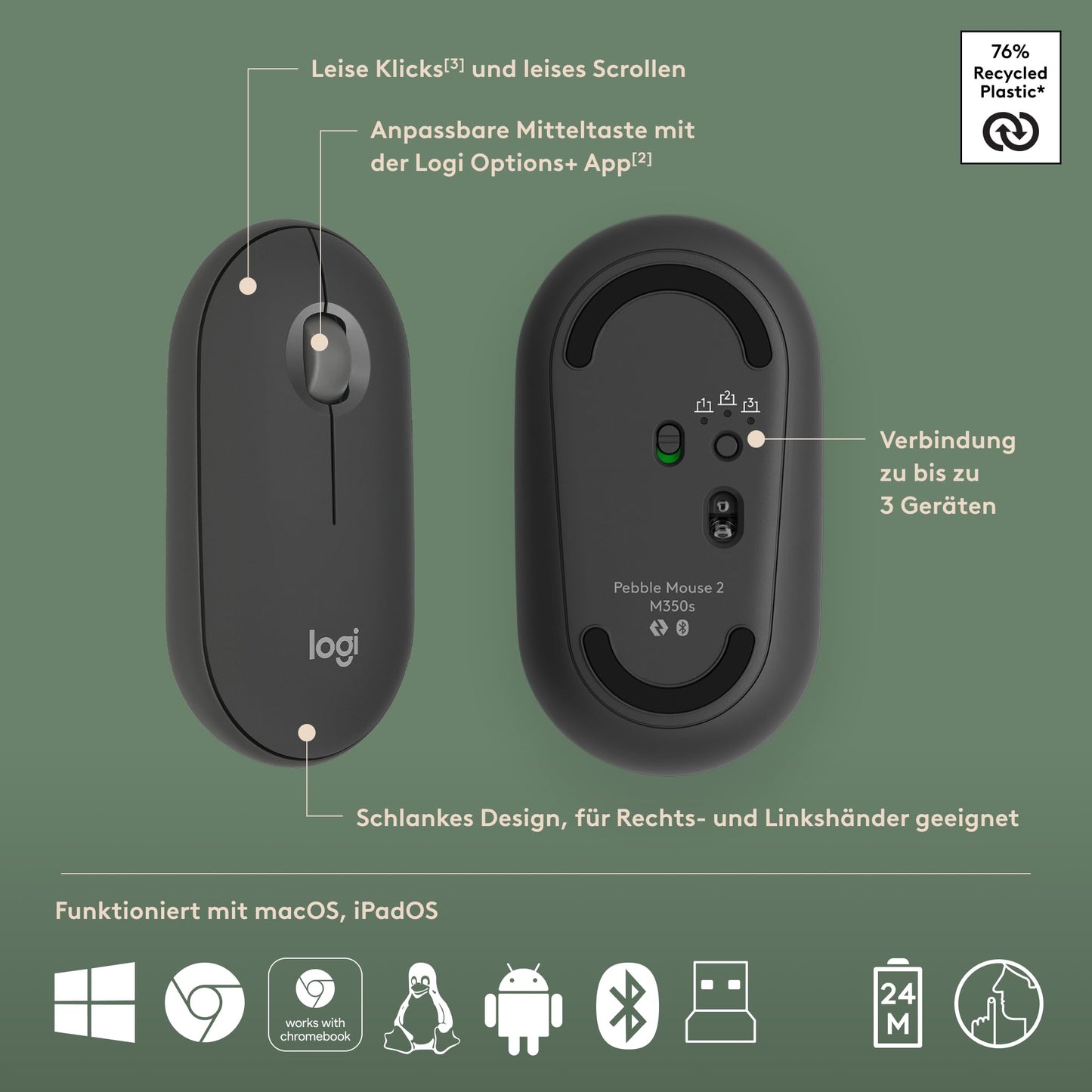 Logitech Pebble 2 Combo - 920-012203