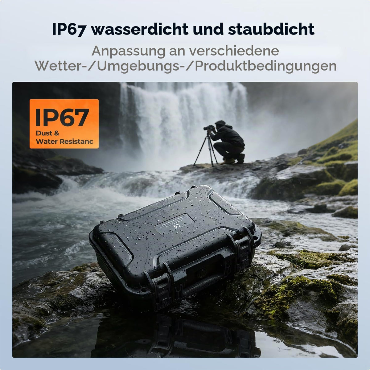 K&F CONCEPT Geantă pentru cameră, IP67 impermeabilă, rezistentă la șocuri, etanșă la praf. - KF13.1302V4