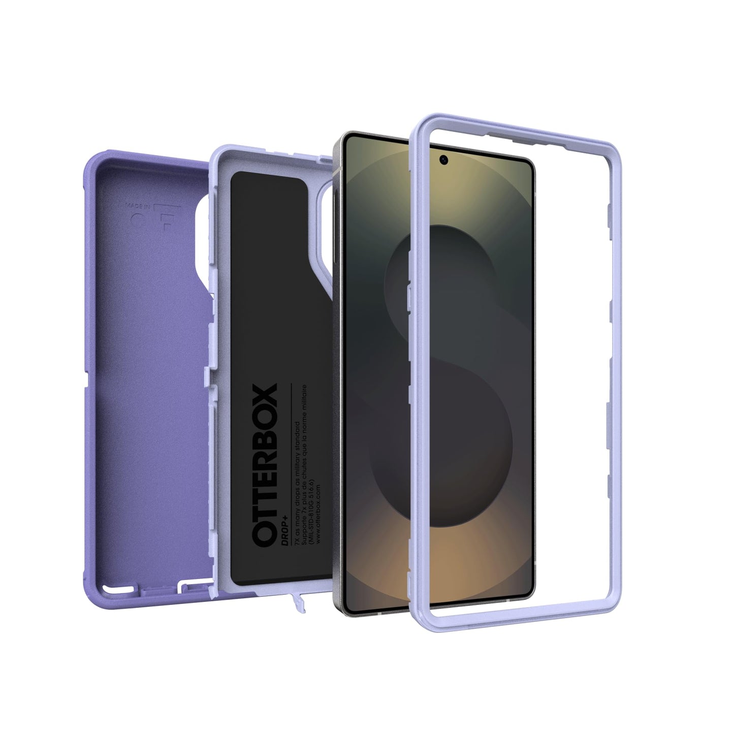OtterBox Defender Case for Samsung Galaxy S25 Ultra, Shockproof Drop Proof Ultra Heavy Duty Protective Case 7X Military Grade Tested Purple - 77-97620