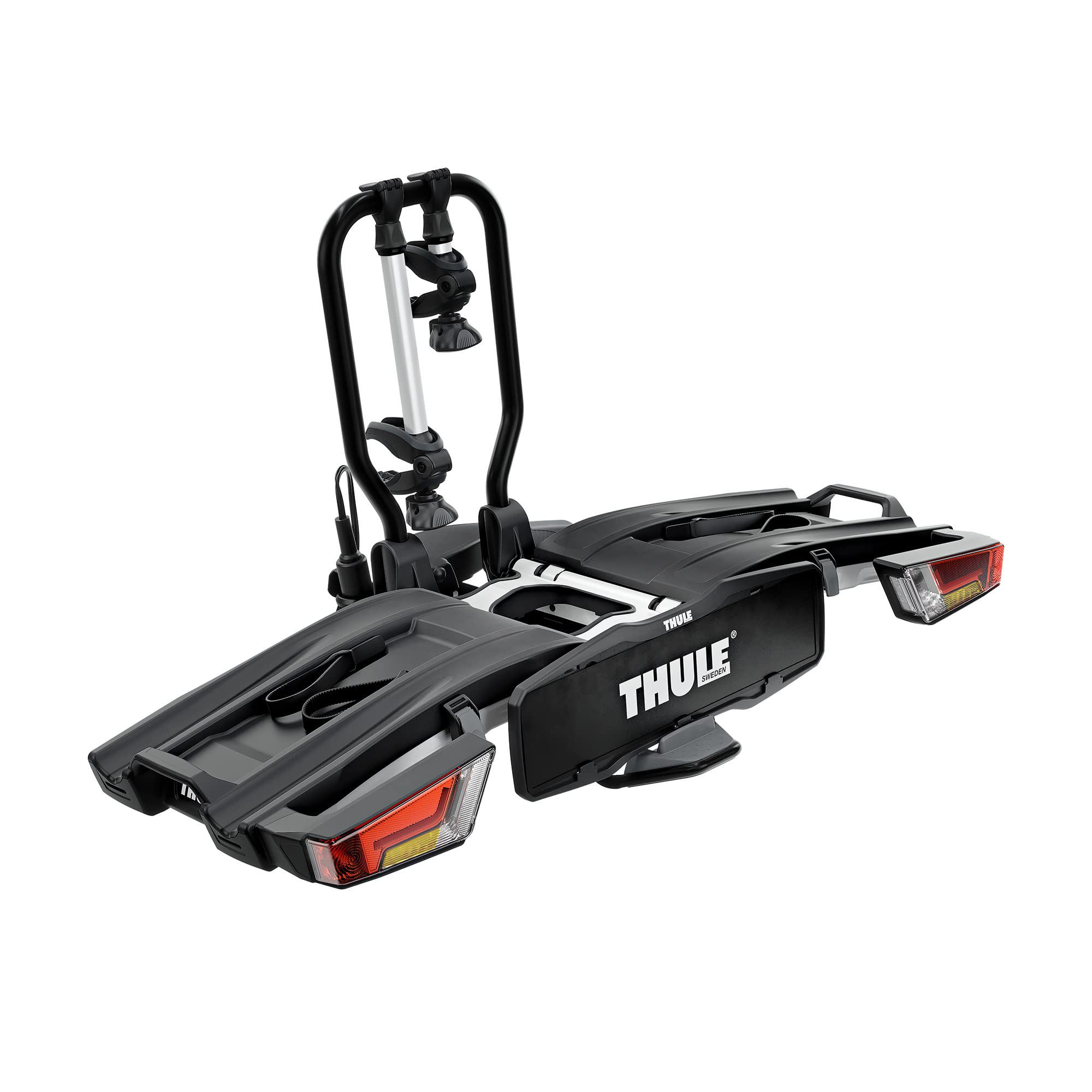 Thule EasyFold XT bicycle carrier, bicycle carrier towbar black/aluminum, 2 bikes - 933100