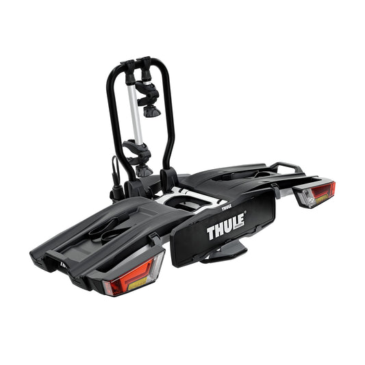 Thule EasyFold XT bicycle carrier, bicycle carrier towbar black/aluminum, 2 bikes - 933100