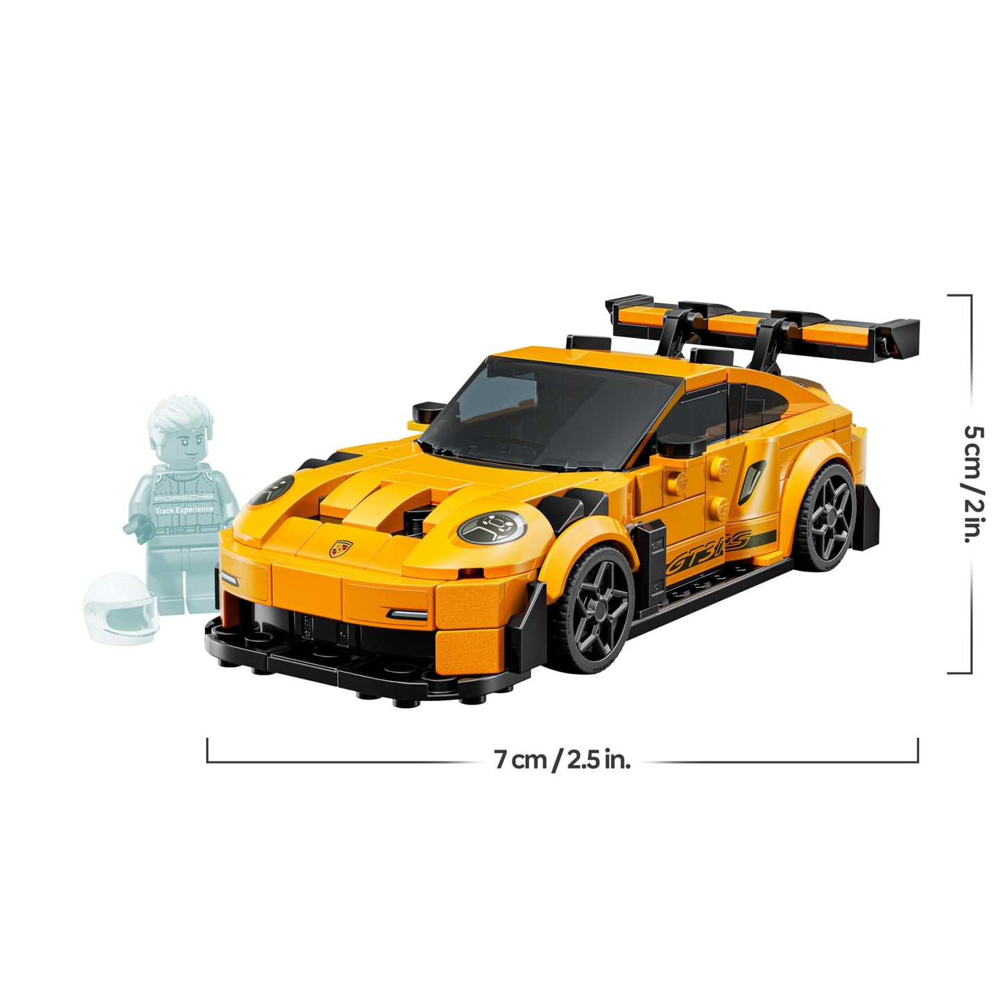 LEGO Speed Champions Porsche 911 GT3 RS super sports car - toy car with 1 minifigure to collect and display - creative gift for boys, girls aged 9 and up and sports car fans - 77239