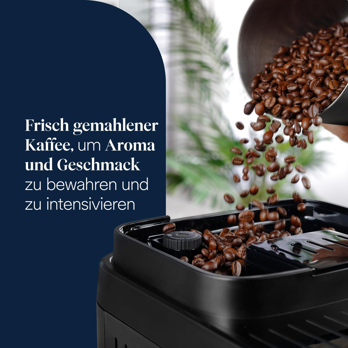 De’Longhi Magnifica Evo Next - Automat de cafea perfect cu spumator de lapte LatteCrema, 13 băuturi cu o singură atingere, mașină de cafea și cappuccino, display tactil colorat, Titan (ECAM312.80.SB)