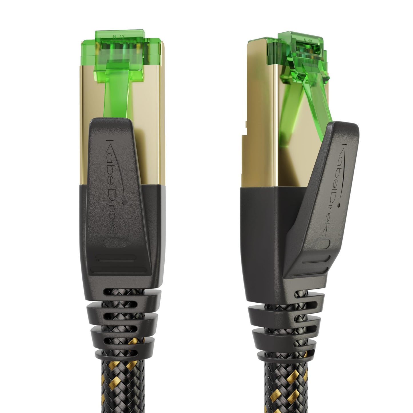 KabelDirekt - Cat 7 network cable, flexible & break-proof nylon coating - 20m - 10 Gigabit Lan & Ethernet cable (patch cable suitable for high-speed networks, switch, router, PC & modem, RJ45) - 1821