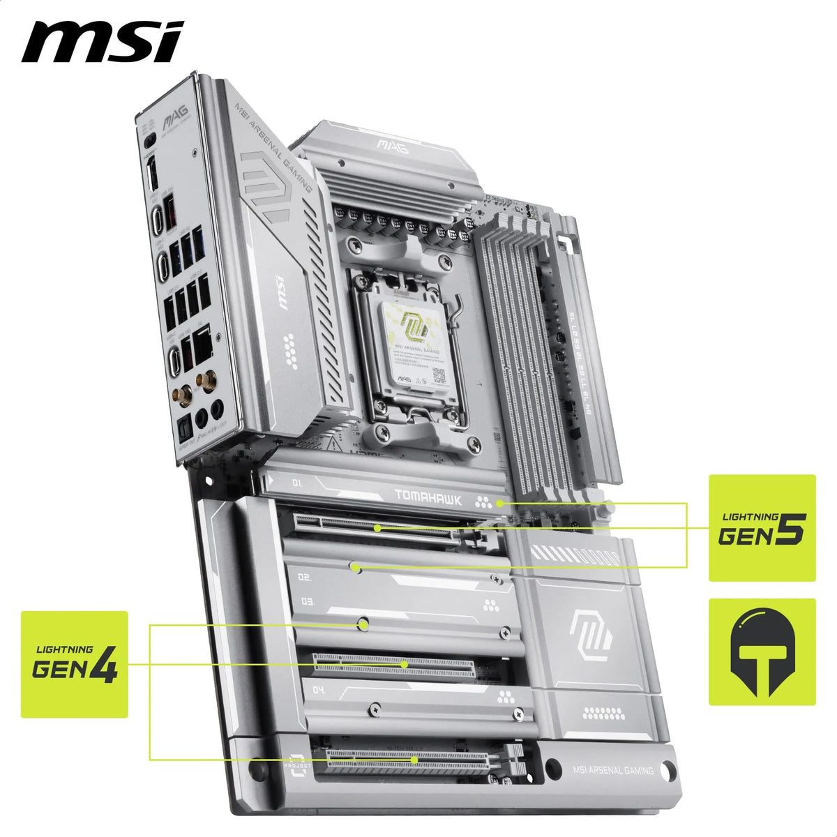 MSI MAG X870E Tomahawk MAX WiFi PZ - AM5 ATX Mainboard - 7E84-002R