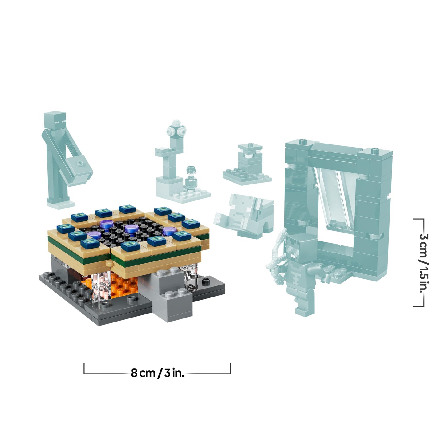 LEGO Minecraft Journey through Nether and End Portal - Children's toy with heroes, Enderman and Baby Hoglin figures - Set with Minecraft figure - Gamer gift for boys and girls aged 7 and up - 21584