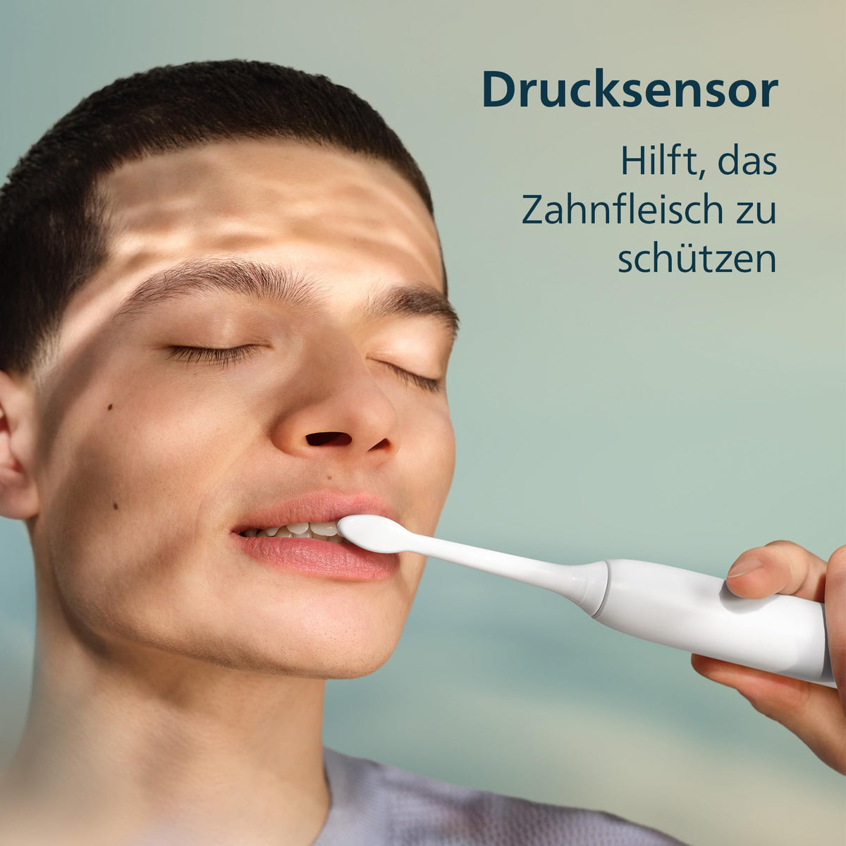 Philips Sonicare Series 3100 Electric Toothbrush – Sonic toothbrush with pressure sensor, three intensity settings, EasyStart, SmarTimer, 14 days battery life, travel case, White, HX4033/21, [New]