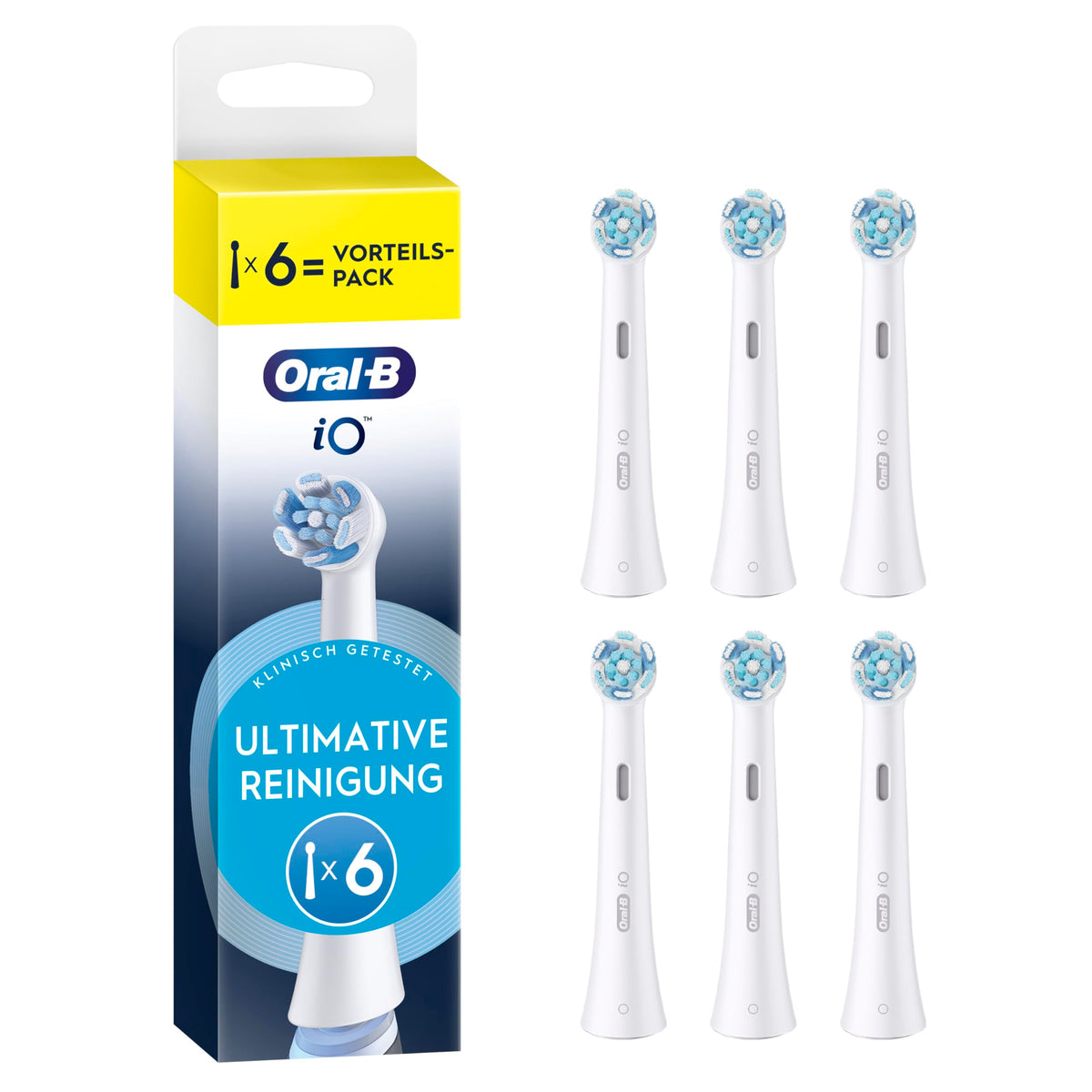 Oral-B iO Perii de schimb curățare supremă, alb, 6 bucăți - 8700216194594