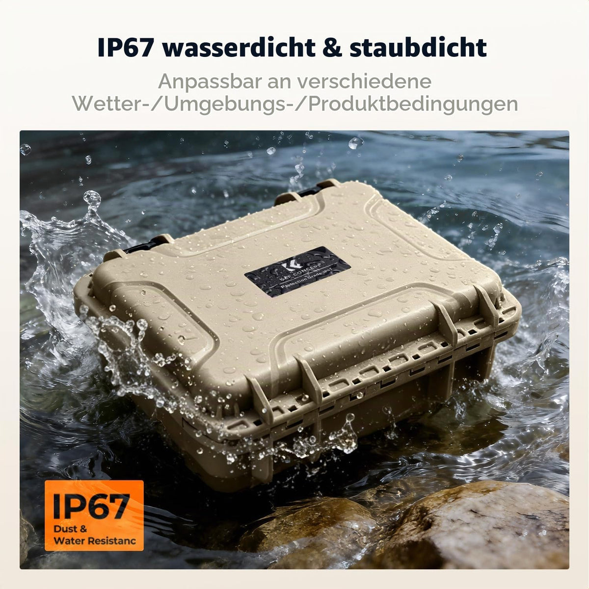 K&F CONCEPT Geantă pentru cameră, IP67 impermeabilă, rezistentă la șocuri, etanșă la praf. - KF13.1302V2