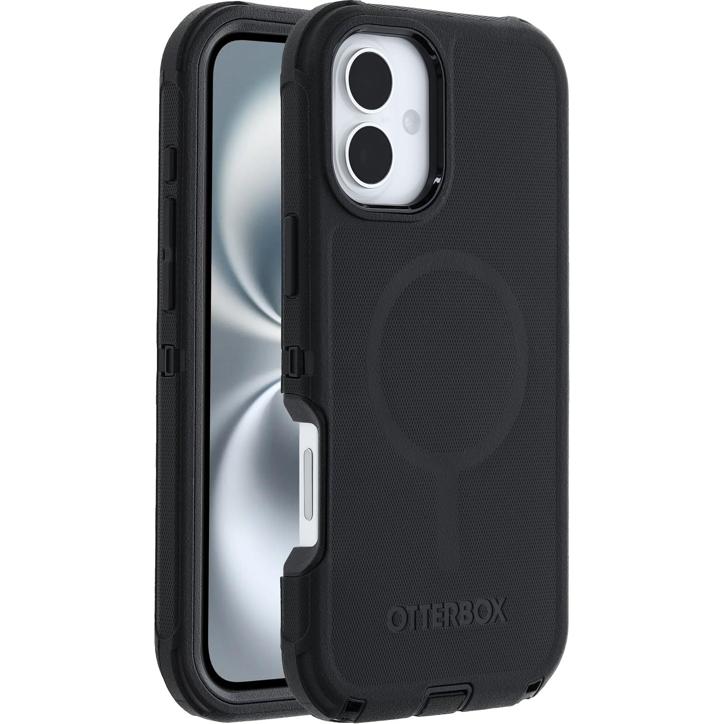 OtterBox Defender Series MagSafe Case for iPhone 16 Plus Shockproof Drop Proof Ultra Heavy Duty Protective Case 7X Military Grade Tested Black - 77-95949
