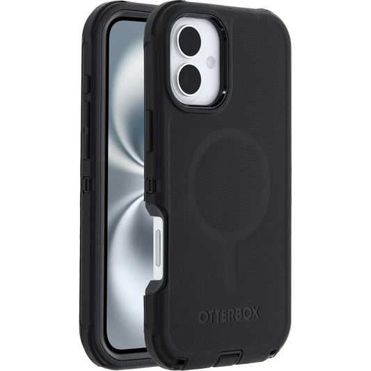 OtterBox Defender Series MagSafe Case for iPhone 16 Plus Shockproof Drop Proof Ultra Heavy Duty Protective Case 7X Military Grade Tested Black - 77-95949