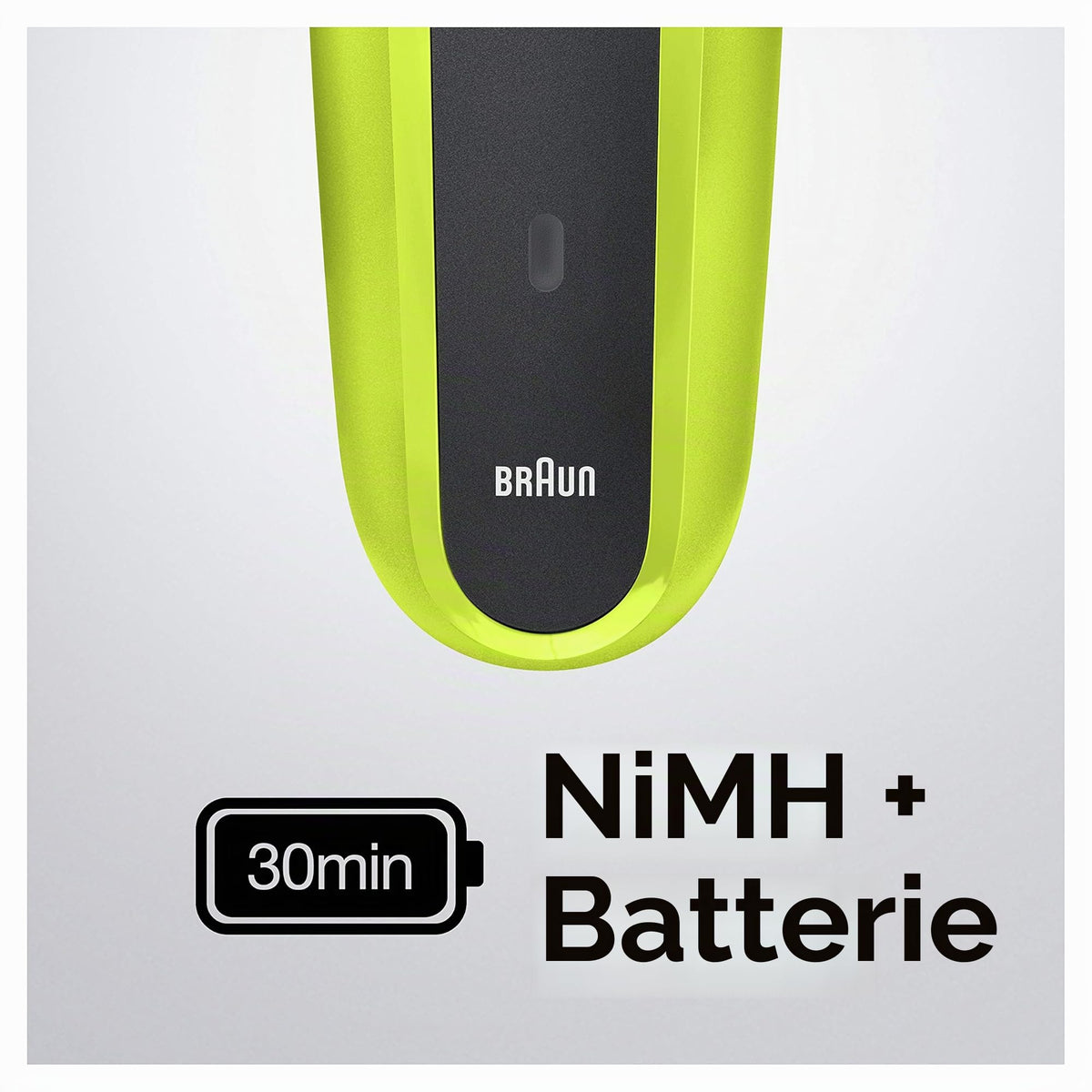 Braun Series 3 300S Rasoir electric cu 3 lame flexibile, reîncărcabil și fără fir, rasoir electric cu folie lavabilă, Negru/Verde electric (pachet de 1)