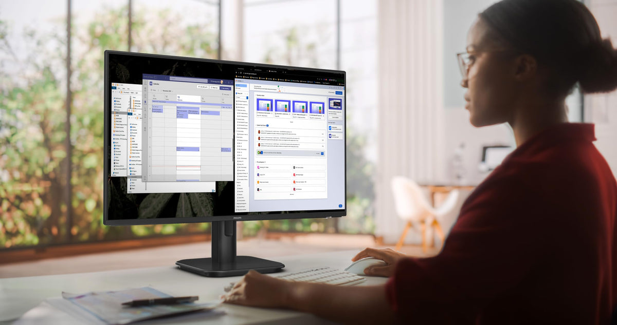 PHILIPS 27E1N1100A - 27-inch Full HD Monitor, built-in speakers, 1 ms response time (1920x1080, 100 Hz, VGA, HDMI 1.4) black - 27E1N1100A/00