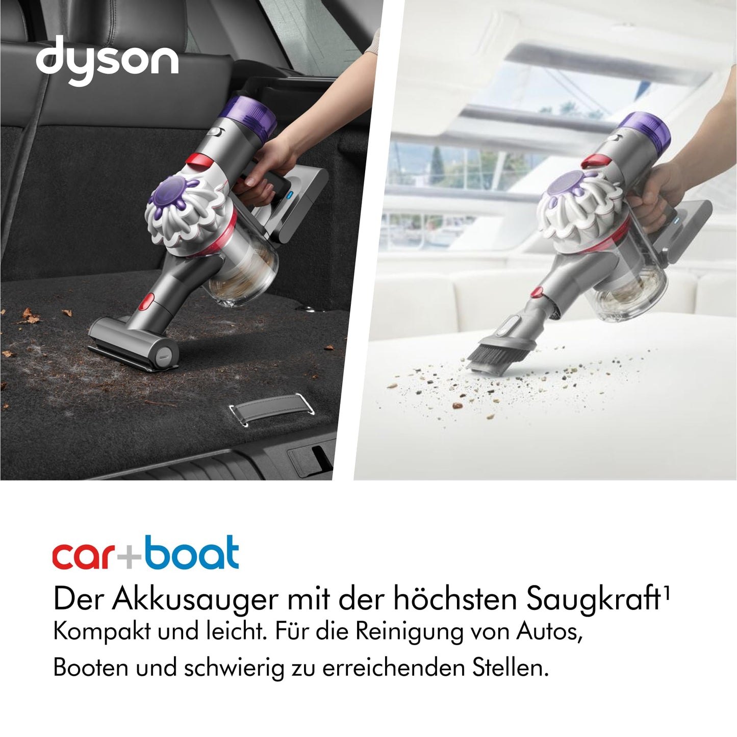 Dyson Car+Boat™ handheld vacuum cleaner – up to 50 minutes runtime silver - HH15