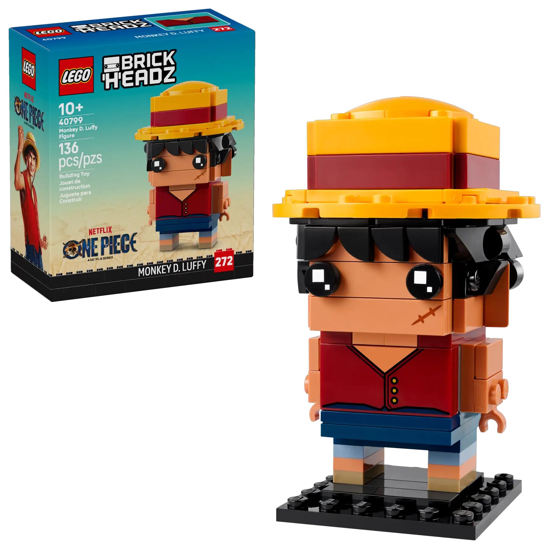 LEGO® BrickHeadz 40799 Monkey D. Luffy Figure One Piece
