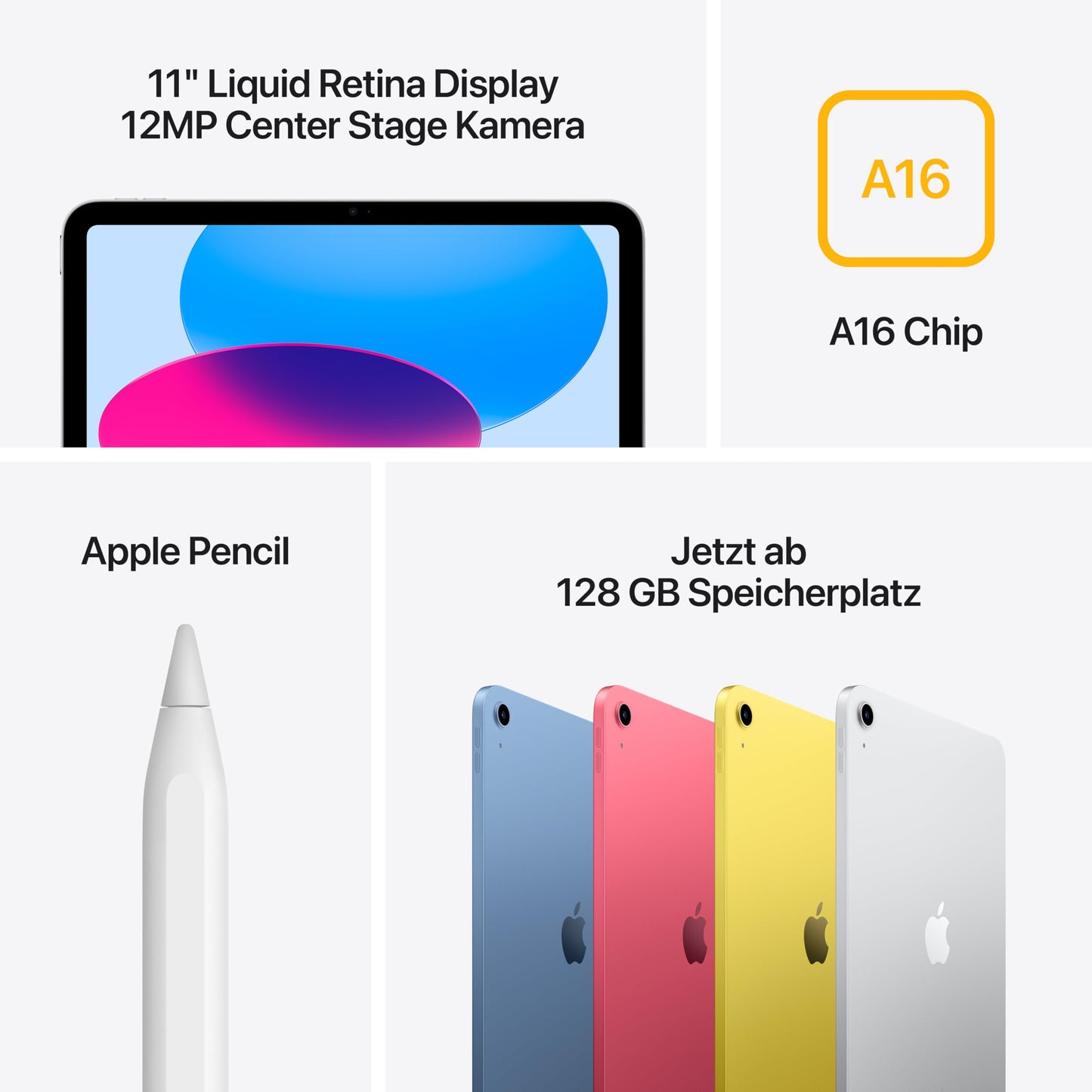 Apple iPad with A16 chip: 11" Liquid Retina Display - MD4E4TY/A