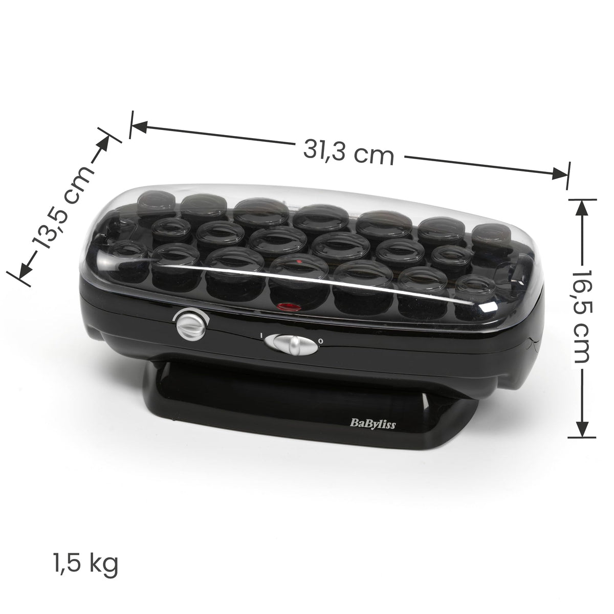 BaByliss Thermo Ceramic Rollers heated curlers with ceramic coating and ion technology for silky long-lasting curls RS035E