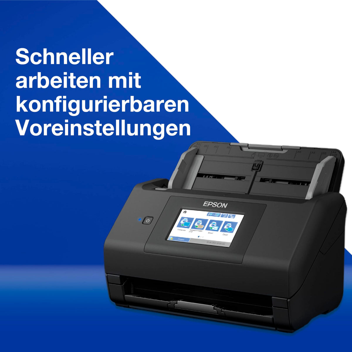 Epson Workforce ES-580W Scanner, Document Scanner (scans without PC, 35 pages or 70 images per minute, up to A4 size, double-sided scanning in one pass, automatic alignment) One Size - B11B258401