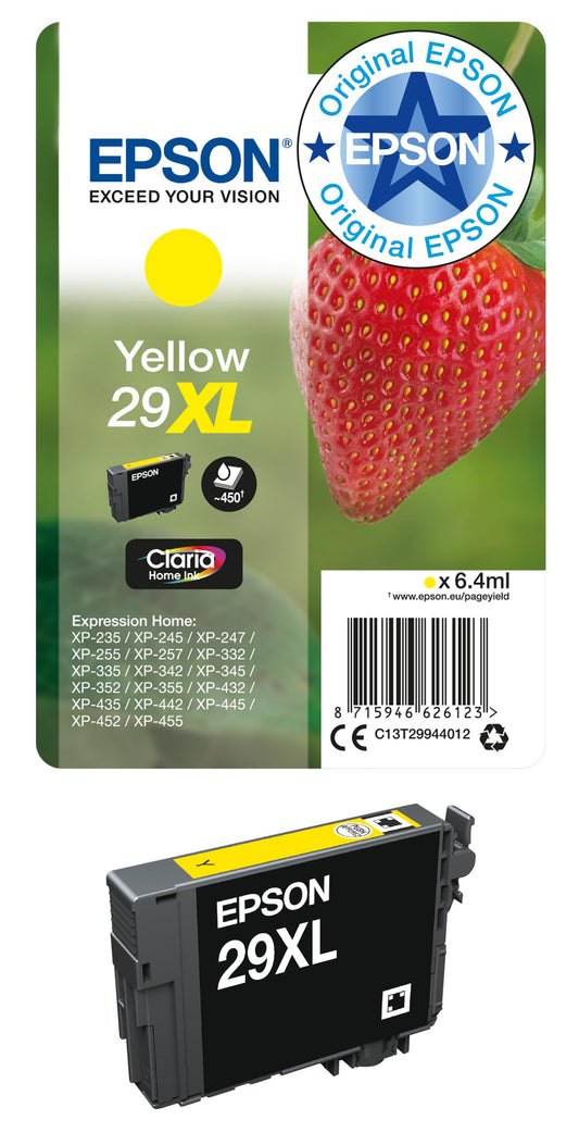 Epson 29XL Strawberry Yellow Ink Cartridge (T2994)