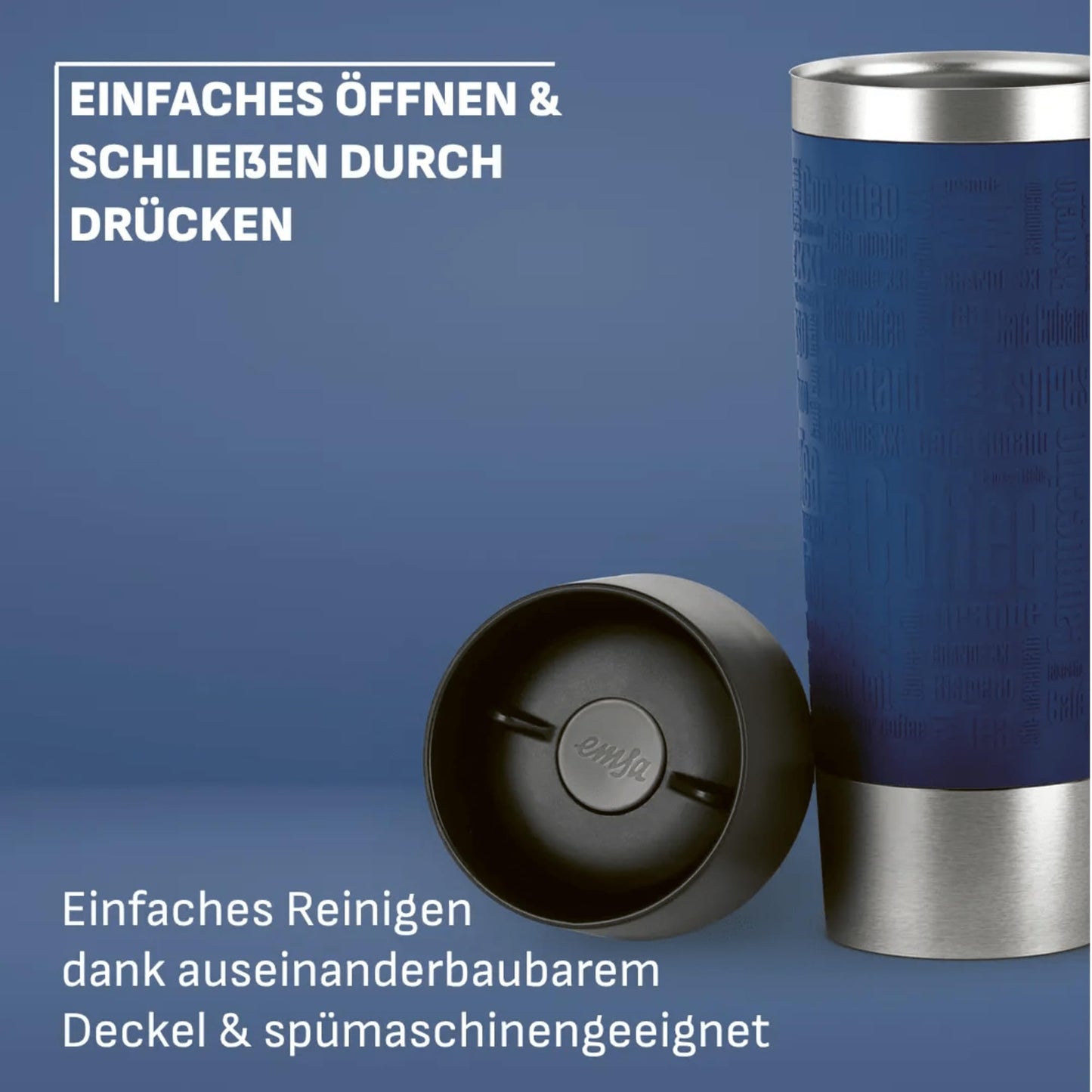 EMSA Travel Mug, Grande thermal mug, 0.50 L capacity
