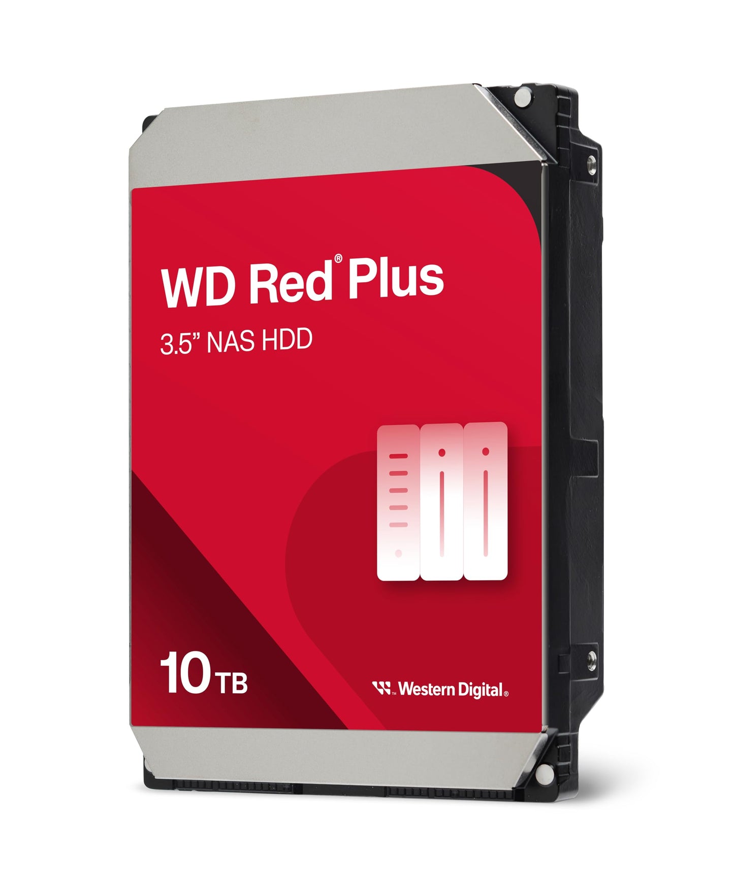 WD Red Plus 10 TB NAS Internal Hard Drive 3.5 Inch - 7200 RPM, SATA 6Gb/s, CMR, 512MB Cache - WD109EFGX-SPCPLN0