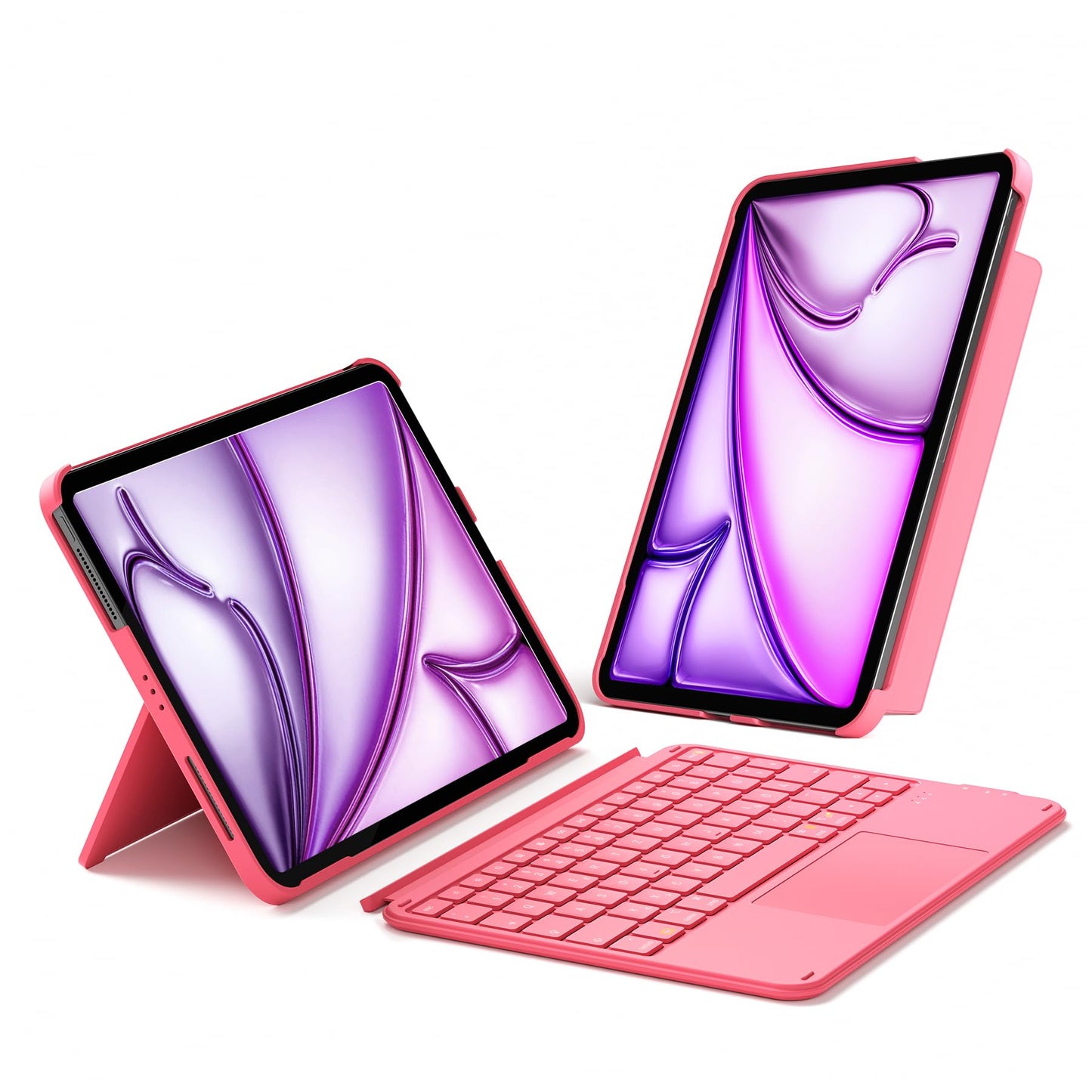 Inateck case with keyboard, ultralight keyboard for iPad 10/11 generation A16 2025 11 inch, iPad Air 11" M3/M2 (2025/2024), Air 5/4, Pro 11 4/3/2/1, removable, with touchpad, QWERTZ, AceTouch KB04122 - KB04122-G-DE