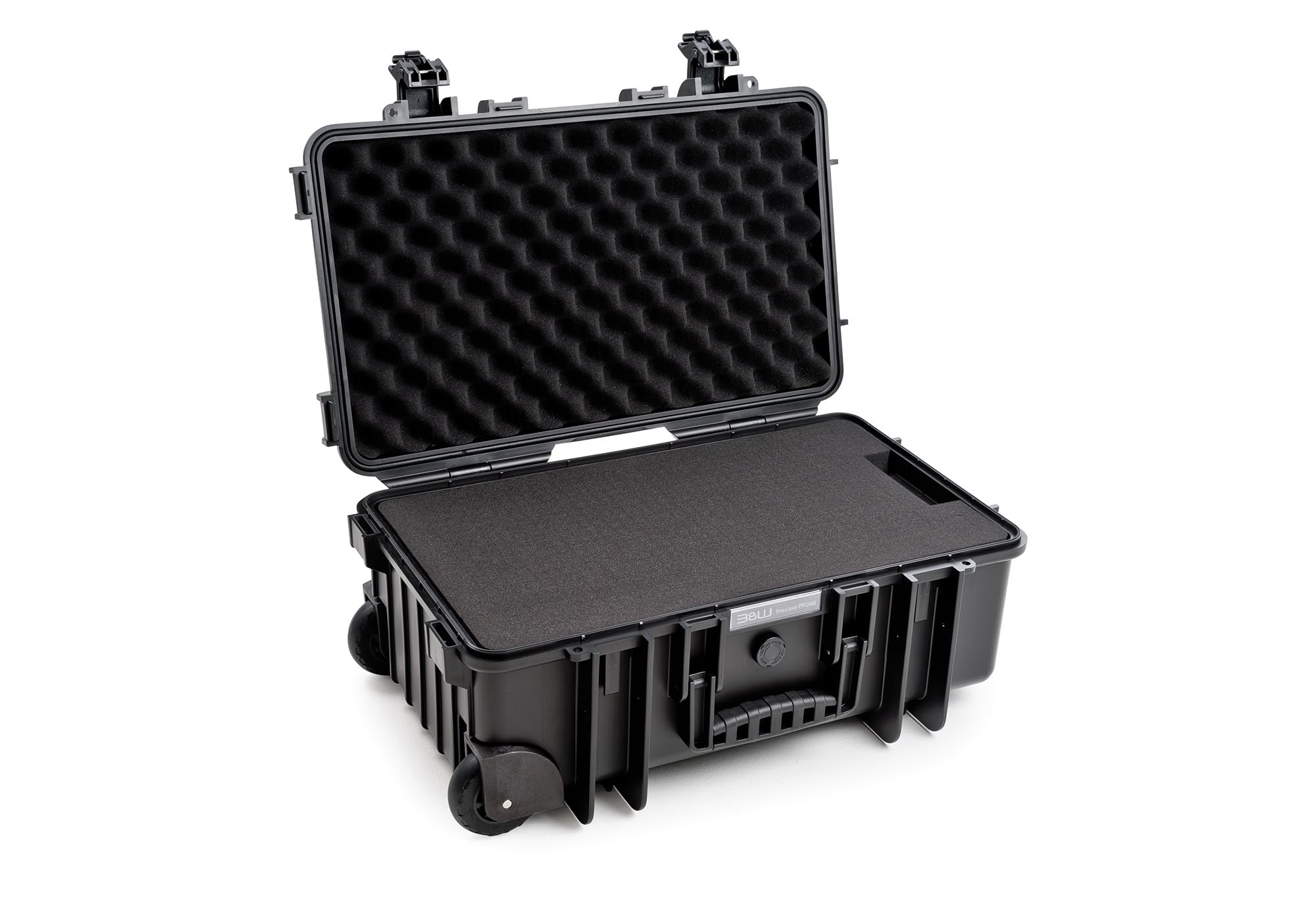 B&W International multi-purpose case Outdoor 6600 (PP.428) black - with cube foam - waterproof (IP67), dustproof, impact-resistant, extremely robust - 6600/B/SI