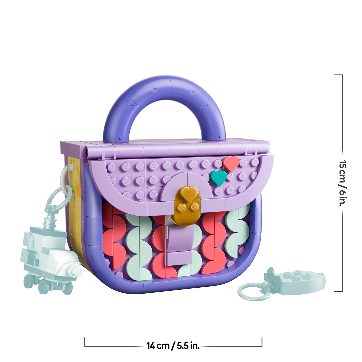LEGO Creator 3-in-1 set fashionable bag with storage compartment - model building with 3 building options: handbag, suitcase or box - DIY children's room decoration - gift for girls and boys aged 8 and over - 31391