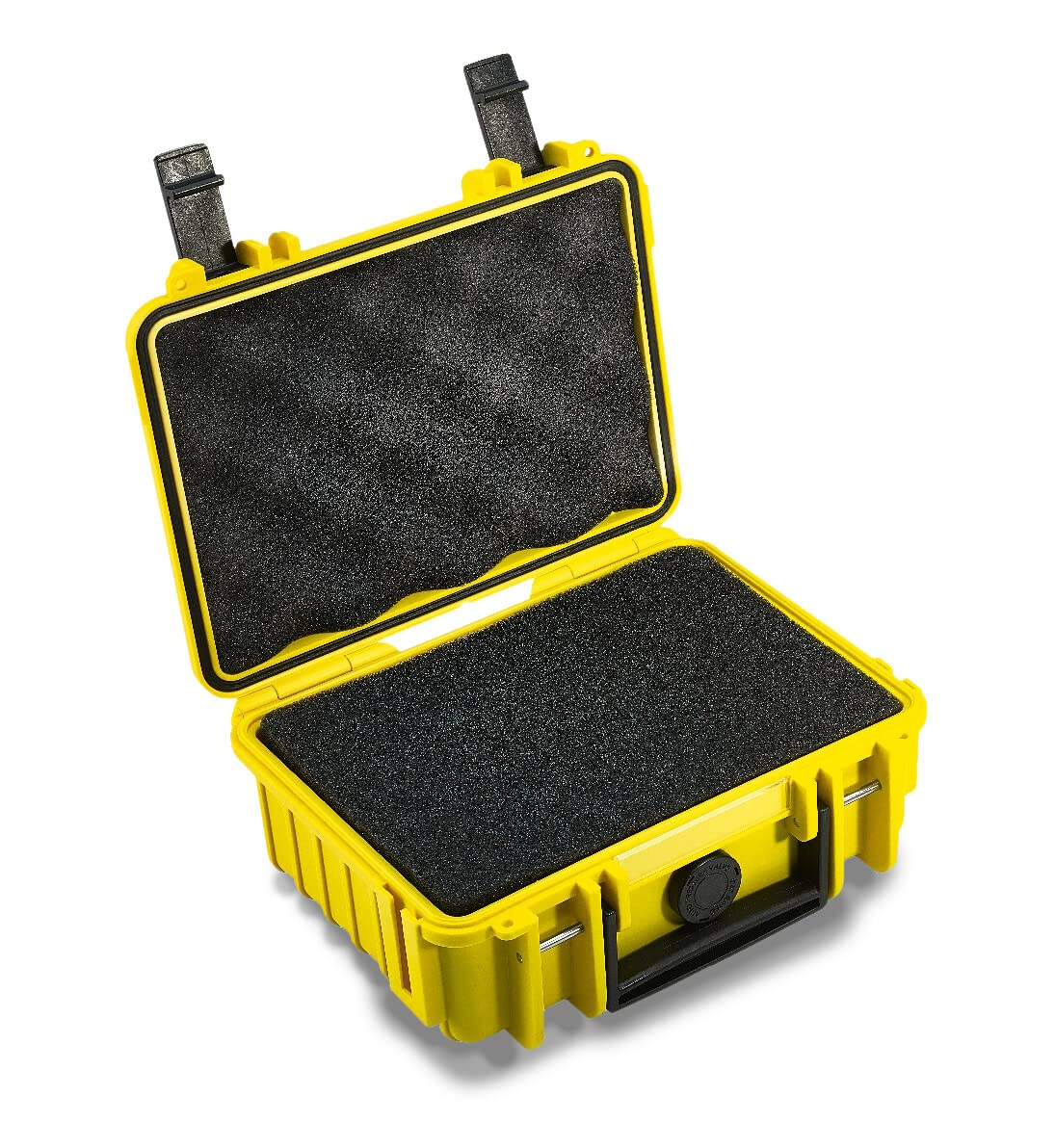 B&W International transport case Outdoor 500 (PP.23) yellow - with cube foam - waterproof (IP67), dustproof, impact-resistant & extremely robust - 500/Y/SI