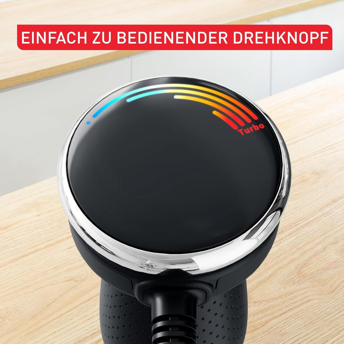Tefal Quickchef+ 2-in-1 Mixeur plongeant și tocător, 1000 W, control intuitiv al vitezei, buton Turbo, protecție împotriva stropilor, tehnologie Powelix, oțel inoxidabil, negru, HB672830