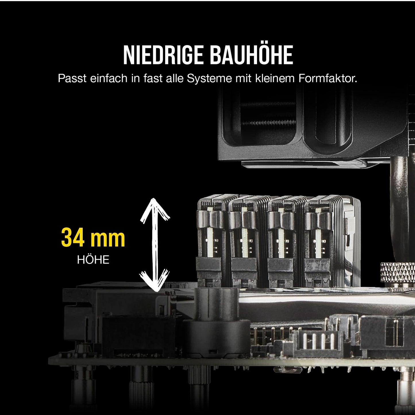 CORSAIR VENGEANCE LPX DDR4 RAM 64GB (2x32GB) Up to 3200MHz CL16 AMD Intel XMP 2.0 Computer Memory - Black (CMK64GX4M2E3200C16)